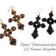 Order Gothic cross Halloween earrings black. Handmade jewelry - Ulyana Moldovyan. Livemaster. . Earrings Фото №3