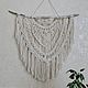 Ажурное. Панно макраме. Veranda.decor. Интернет-магазин Ярмарка Мастеров.  Фото №2
