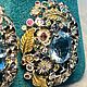 Order Large 'Empress' earrings with blue topaz. SELENA. Livemaster. . Earrings Фото №3