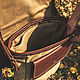 Leather and canvas shoulder bag. Men\'s bag. G.L.A.D.. My Livemaster. Фото №4