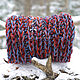 Snood male female'Rock and Roll' (blue-terracotta. Snudy1. IRINA GRUDKINA Handmade Knitwear. My Livemaster. Фото №12