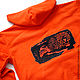 Orange hoodie, bright men's hoodie with zipper. Sweatshirts for men. Lara (EnigmaStyle). My Livemaster. Фото №5