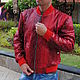 Garfiya Python leather jacket. Mens outerwear. exotiqpython. Online shopping on My Livemaster.  Фото №2