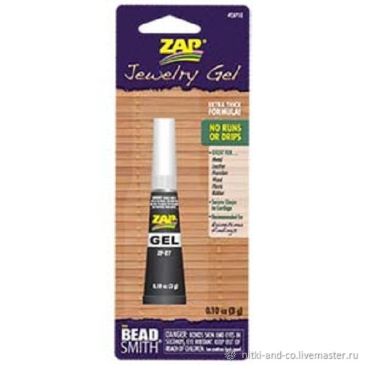 Клей ZAP 10 Jewelry Gel, 3 gr в интернет-магазине на Ярмарке Мастеров ...