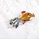 Swarovski goldfish brooch, Bronvenstyle gift to a girl. Brooches. BronvenGift (bronven). My Livemaster. Фото №6