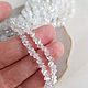 Хрустальные бусины,крошка,прозрачные с сиянием,нить. Бусины. SilverBranch_Shop. Ярмарка Мастеров.  Фото №4