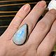 Drop ring with Moonstone. Rings. UNIQUE-LIT. My Livemaster. Фото №4