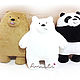 The whole truth about bears-pan, grizz and White, Stuffed Toys, Tver,  Фото №1