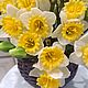 Нарциссы real touch. Цветы. Flowers16kzn-. Ярмарка Мастеров.  Фото №8