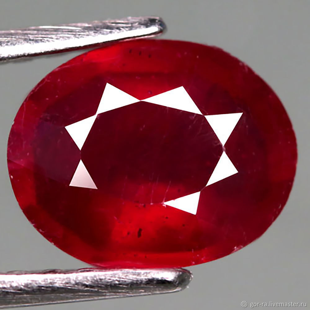 Rubin natural 2.16 carat, 8.8 x 7.1 x 3.6 mm, Minerals, Yoshkar-Ola,  Фото №1