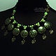 Necklace greenish (527) designer jewelry. Necklace. Svetlana Parenkova (parenkova). My Livemaster. Фото №5