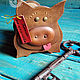 Piggy 'Pig'. Piggy Bank. VOLGA-VOLGA. My Livemaster. Фото №6