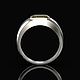 Кольцо «Minimalism» из белого золота 750 пробы с Сапфиром. Кольцо-печатка. BUGAKOV jewelry. Ярмарка Мастеров.  Фото №4