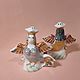 'Sirin and Alkonost' salt shakers in the form of figures from Russian legends. Ware in the Russian style. Classic porcelain (SZubova). Online shopping on My Livemaster.  Фото №2