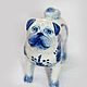 Porcelain figurine figurine for interior gzhel dog breed Pug, Figurines, Moscow,  Фото №1