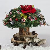 Сувениры и подарки handmade. Livemaster - original item Christmas interior bouquet 