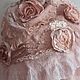 Tippet Nuno-felted Roses the color of cocoa, Wraps, Kiev,  Фото №1