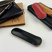 Канцелярские товары handmade. Livemaster - original item Leather Pen case. Handmade.