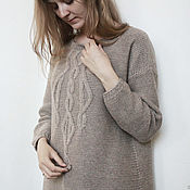 Knitted mohair sweater, jumper, pullover 