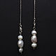 Order Transformer earrings silver, white pearls. stepan-klimov. Livemaster. . Earrings Фото №3