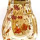  ОСЕННИЕ ЛИСТЬЯ. Кувшины. Эксклюзивная посуда. Роспись стекла. (lilit-lilit). Ярмарка Мастеров.  Фото №6