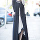 Black jacket coat sleeveless - VE0020WB. Coats. EUG fashion. Online shopping on My Livemaster.  Фото №2