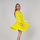 Boho Chic Dress Embroidered Vyshyvanka lemon dress, Dresses, Sevastopol,  Фото №1