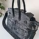 Заказать Джинсовая сумка в стиле Birkin 30. My handmade. Magic denim in art. Ярмарка Мастеров. . Классическая сумка Фото №3