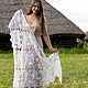 The shawl is crocheted White. Shawls. Lily Kryuchkova (kruchokk). Online shopping on My Livemaster.  Фото №2