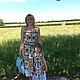 Familylook фемилилук платья для мамы и дочки в стиле dolce gabbana. Платья. NataLight. Ярмарка Мастеров.  Фото №5