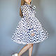 Dress 'Blue peas on pale pink' Art.553. Childrens Dress. ModSister. Online shopping on My Livemaster.  Фото №2