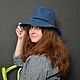 hats: Fedora grey blue. Hats1. Novozhilova Hats. Online shopping on My Livemaster.  Фото №2