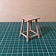 Dollhouses: Scandinavian-style stool in 1/12 scale. Doll houses. papa_marko. Ярмарка Мастеров.  Фото №5