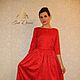 Платье в пол с разрезом. Платья. Sati Dresses (satidresses). Интернет-магазин Ярмарка Мастеров.  Фото №2