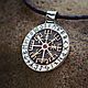 Vegvisir - Runic compass, Vegvisir - a pointer to the path, Amulet, St. Petersburg,  Фото №1