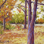Картины и панно handmade. Livemaster - original item Painting with pastels: Golden autumn. Handmade.