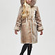 Children's fur coat from Mouton 'Elena'. Childrens outerwears. Kids fur coat. My Livemaster. Фото №4