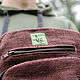Backpack made of hemp 'Patan', dark brown. Backpacks. Hemp bags and yarn | Alyona Larina (hempforlife). My Livemaster. Фото №5