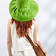 Sombrero de rafia verde brillante / Lima. Hats1. lizaprior. Ярмарка Мастеров.  Фото №5