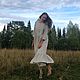 Заказать Платье из небеленого льна. Laotty. Одежда в свободном крое.. Ярмарка Мастеров. . Платья Фото №3