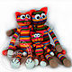 Master-class of crochet toy cat Big rainbow. Knitting patterns. GALAtoys. My Livemaster. Фото №5