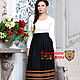 Warm skirt with Russian ornaments ' Svarga'. Skirts. Slavyanskie uzory. Online shopping on My Livemaster.  Фото №2