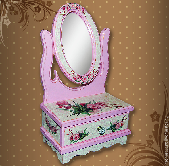 Minikomod with mirror 'Flirting', Mini Dressers, Tula,  Фото №1