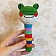 Knit rattle Frog, Teethers and rattles, Moscow,  Фото №1
