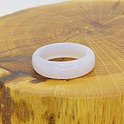 Украшения handmade. Livemaster - original item 17 r-r Ring White Chalcedony (nkbh17). Handmade.