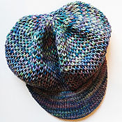 Аксессуары handmade. Livemaster - original item caps: Women`s knitted beret cap made of 100% wool. Handmade.