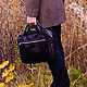 Сумка мужская классическая. Мужская сумка. -- Daria Pugach -- изделия из кожи. Ярмарка Мастеров.  Фото №4