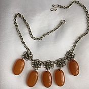 Винтаж handmade. Livemaster - original item Necklace Amber Vintage beads Amber USSR Pribatika Vintage Amber. Handmade.