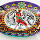 Decorative plate 'African dance' ethno style. Decorative plates. Art by Tanya Shest. My Livemaster. Фото №4