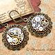 Заказать Стимпанк серьги, серьги в стиле стимпанк,часы/  Steampunk. ©️Устинова Анна  -Steampunk Master- (UstinovaAnna) (UstinovaAnna). Ярмарка Мастеров. . Украшения субкультур Фото №3